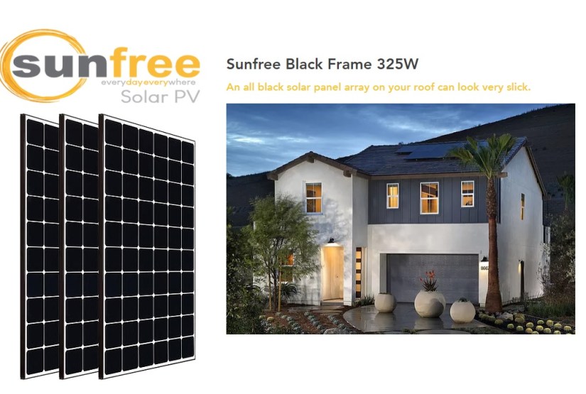 Sunfree Black Frame 325W